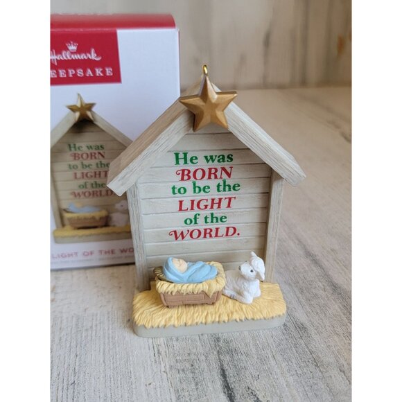 Hallmark light of the world Nativity ornament Xmas religious - Picture 2 of 7